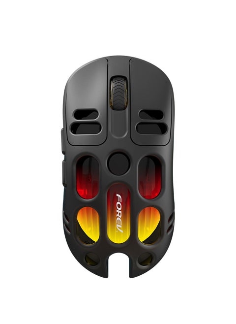 Ultralight Wireless Gaming Mouse, 4000 DPI, 25 Days Battery Life, PAW3065 Sensor,(2.4GHz/Wireless/Wired) Mouse for Win/Mac/Android/IOS - Black