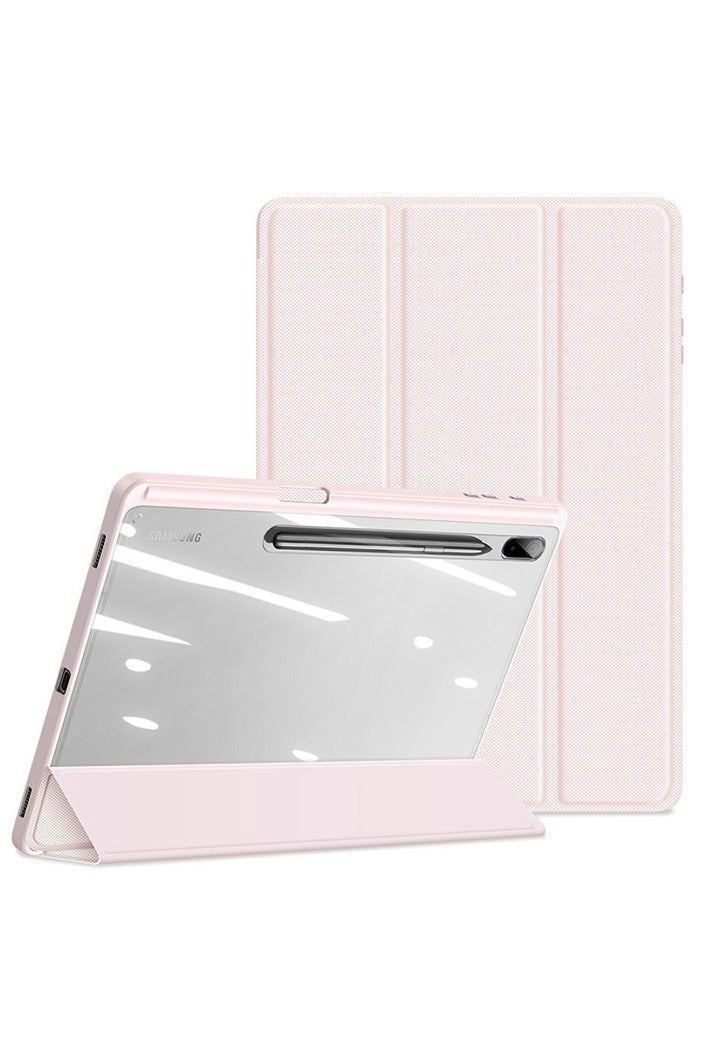 عام غطاء لتابلت سامسونج جالاكسي تاب إس 10 FE+ مقاس 13.1 إنش 2025 - حافظة خلفية شفافة رفيعة مقاومة للصدمات مع حامل القلم S Pen ووظيفة المنبه/ساعة السيارة
