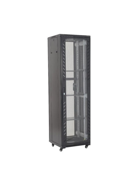 CABNET 42U floor standing, ready to assemble 600x800x2055 with 4 fans + 1 shelf