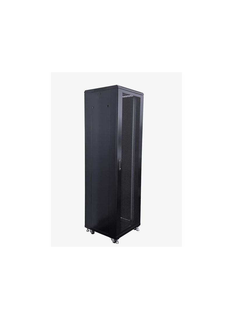 CABNET 42U floor standing, ready to assemble 600x800x2055 with 4 fans + 1 shelf