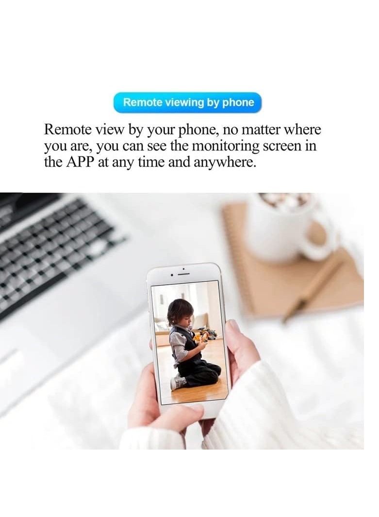 2Pcs Light Bulb Security Camera 2.4GHz & 5G WiFi Outdoor, 1080P E27 Light Socket Security Camera, Indoor 360° Home Security Cameras, Full Color Day and Night, Smart Motion Detection - Image 3