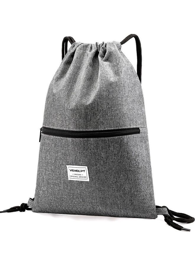 NIBEMINENT Gym Sack Drawstring Backpack Water-Resistant 43x33x1cm  - Image 1