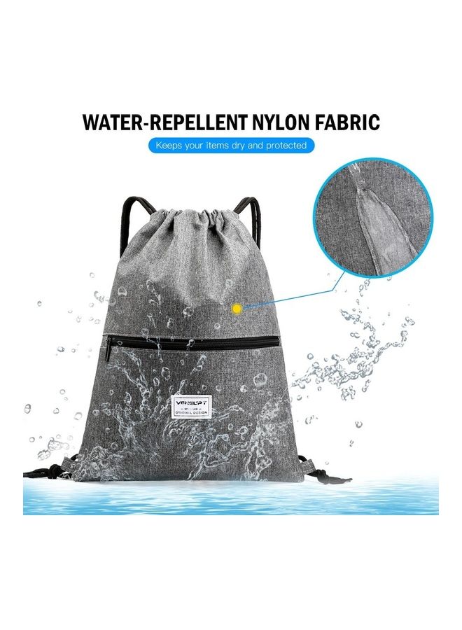 NIBEMINENT Gym Sack Drawstring Backpack Water-Resistant 43x33x1cm  - Image 3