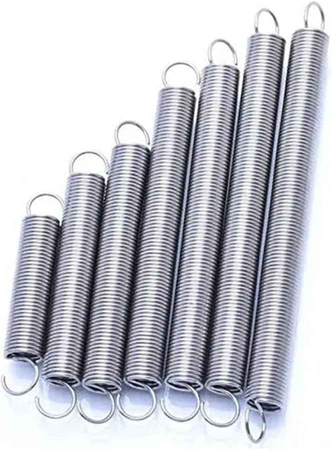 304 Stainless Steel Extension Spring 220mm 15mm S Hook Tension Spring - Image 5