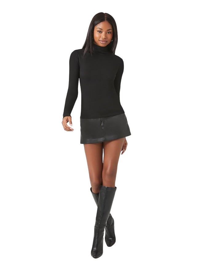 FOREVER 21 Turtleneck Long-Sleeve Top - Image 1