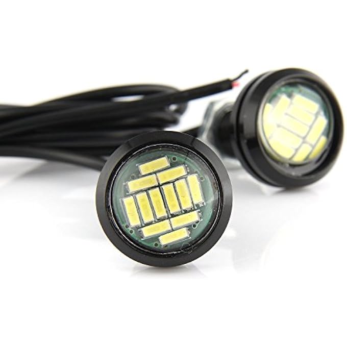 rayihni 10X 12Smd 12W Eagle Eye Drl Led Rock Lights For Jeep Atv Off Road Truck Under Trail Rig Lights White - Image 4