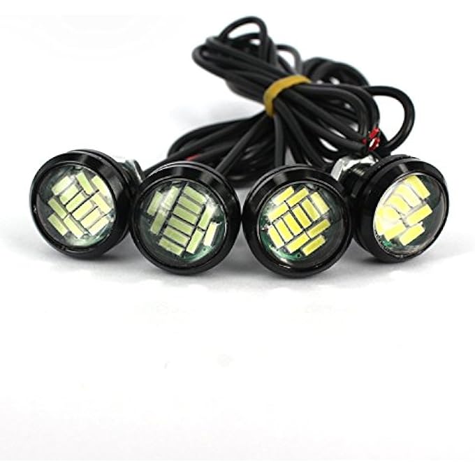 rayihni 10X 12Smd 12W Eagle Eye Drl Led Rock Lights For Jeep Atv Off Road Truck Under Trail Rig Lights White - Image 5