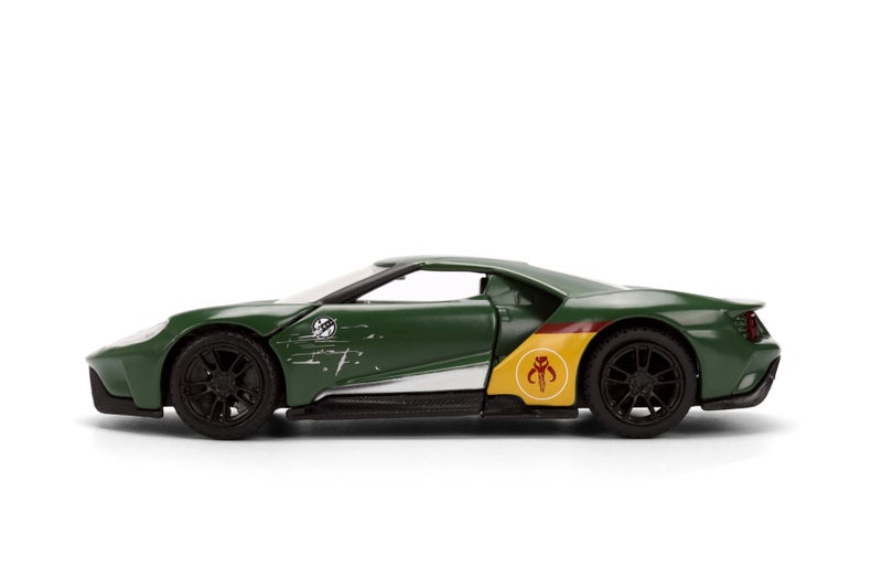 Jada Star Wars Boba Fett 2017 Ford GT Die-cast Car (1:32, Green/Yellow) - Image 4