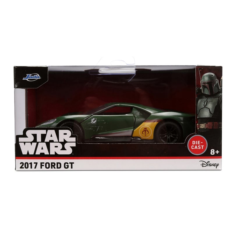 Jada Star Wars Boba Fett 2017 Ford GT Die-cast Car (1:32, Green/Yellow) - Image 1