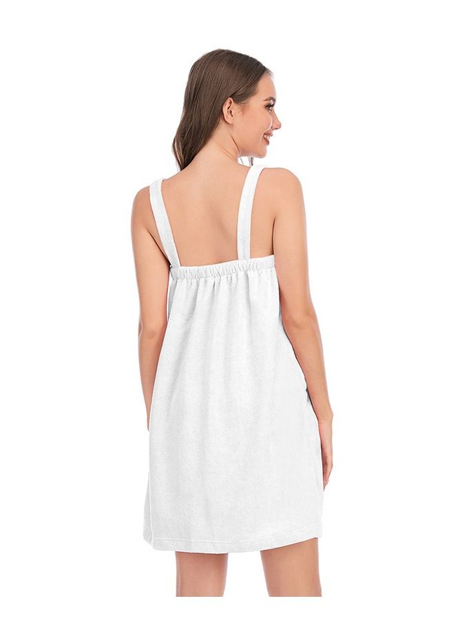 Loquat Summer New Home Clothes Bathrobe Absorbent Simple Bath Towel Comfortable Women's Pajamas  - Image 2