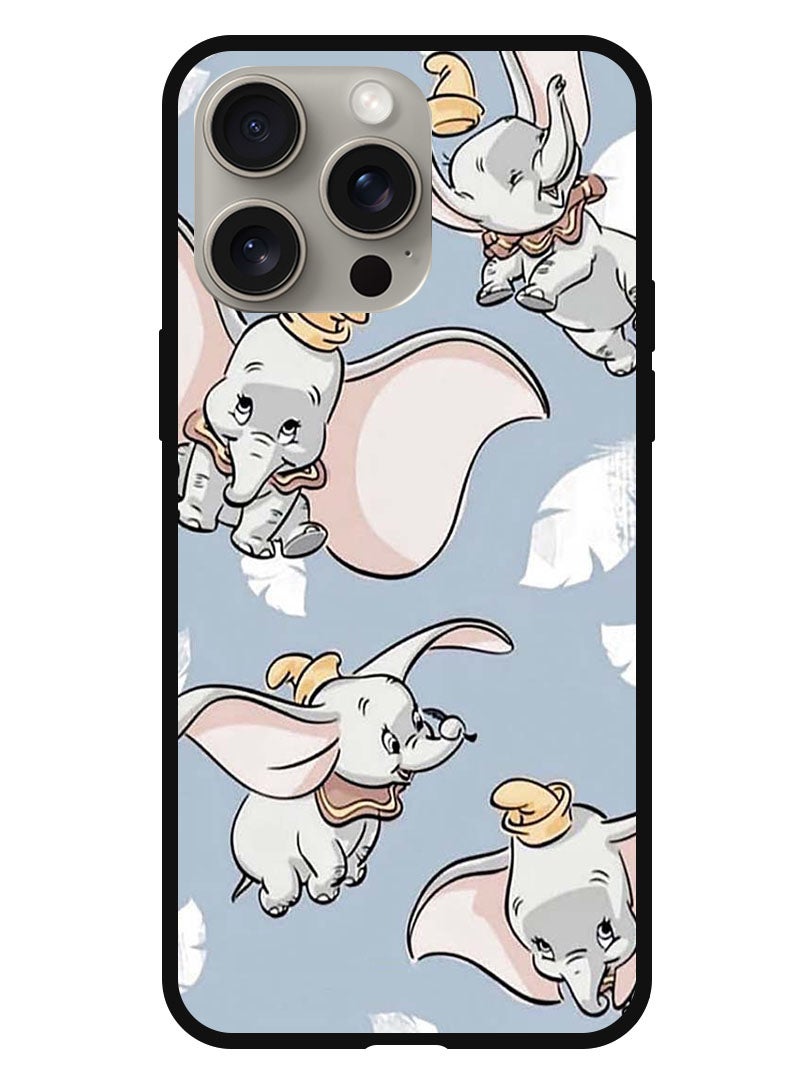 Theodor Protective Case Anti Scratch Shock Proof Bumper Cover For iPhone 15 Pro Baby Elephant Flying - Image 1