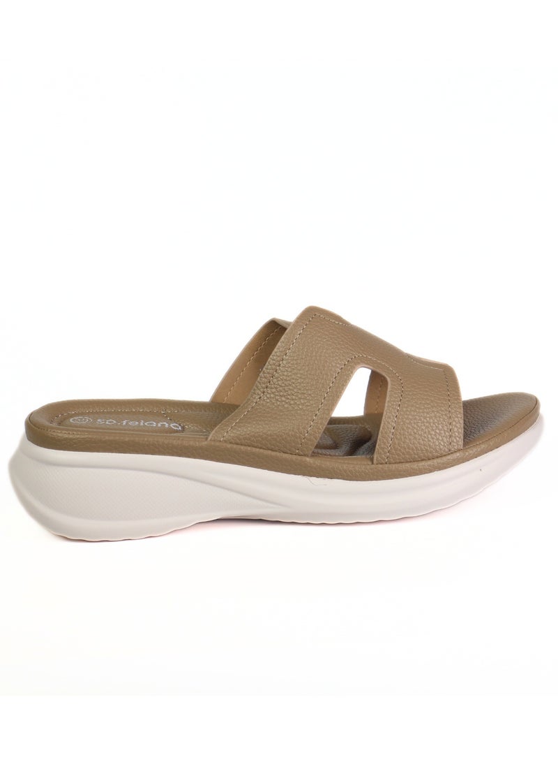 مون أمي صنادل “مونامي” النسائية بدون كعب – مريحة للغاية ومبطنة بالكامل لراحة استثنائية، بتصميم خفيف وناعم يوفر دعمًا لقوس القدم، مع مظهر أنيق وكاجوال يناسب جميع الإطلالات اليومية. - Image 5