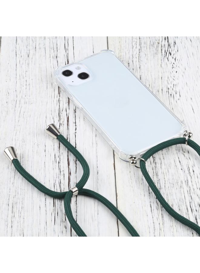 Zaboon Case For iPhone 13 Four-corner Shockproof Transparent TPU Protective Case with Lanyard - Image 2