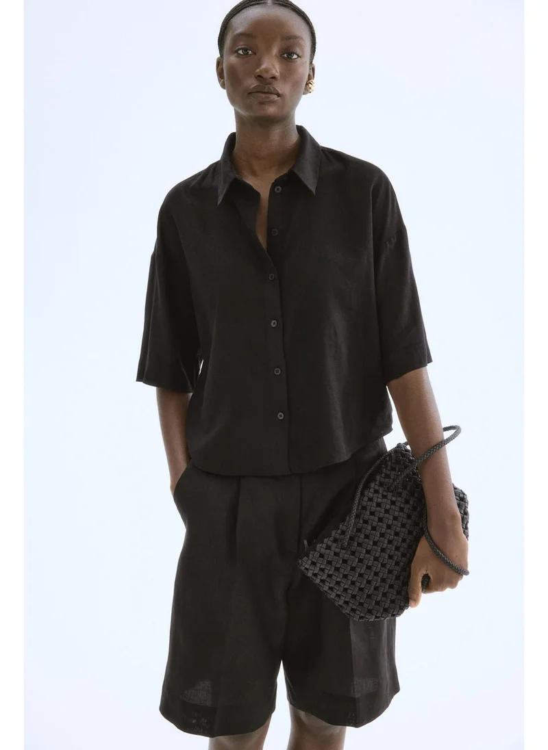H&M Linen-blend shirt