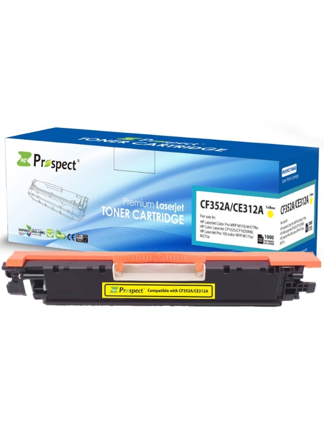 Prospect Toner 130A /126A Yellow Laser Compatible with HP Models 130A CF352A / 126A CE312A for Printers HP Color LaserJet Pro MFP M176/M177fw/CP1025/CP1025NW,Pro 100 color/MFP M175a/M275a ( Yellow ) - Image 4