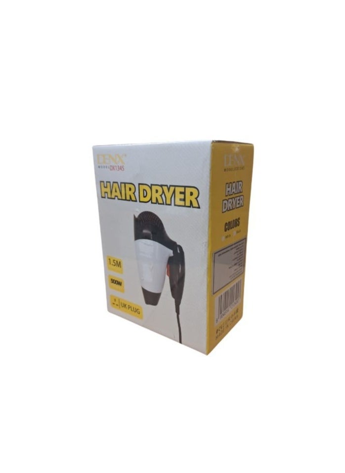 Denx Hair Dryer With 1.5M Power Cord: Fast Drying, Ionic Technology, Lightweight & Powerful Blow Dryer For Salon & Home Use Adjustable Heat & Speed Settings With Cool Shot - Image 3