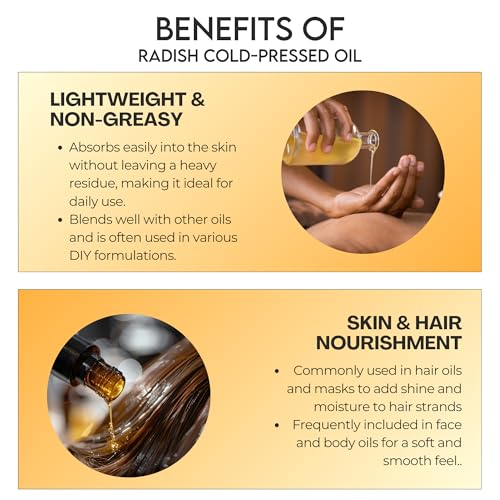 Devinez Radish Cold-Pressed Oil, 15ml 100% Pure, Natural & Undiluted for dry skin, rashes, and cracks, Fights Hair Fall, Eliminates Dandruff, Shiny & Healthy Hair, - Image 4
