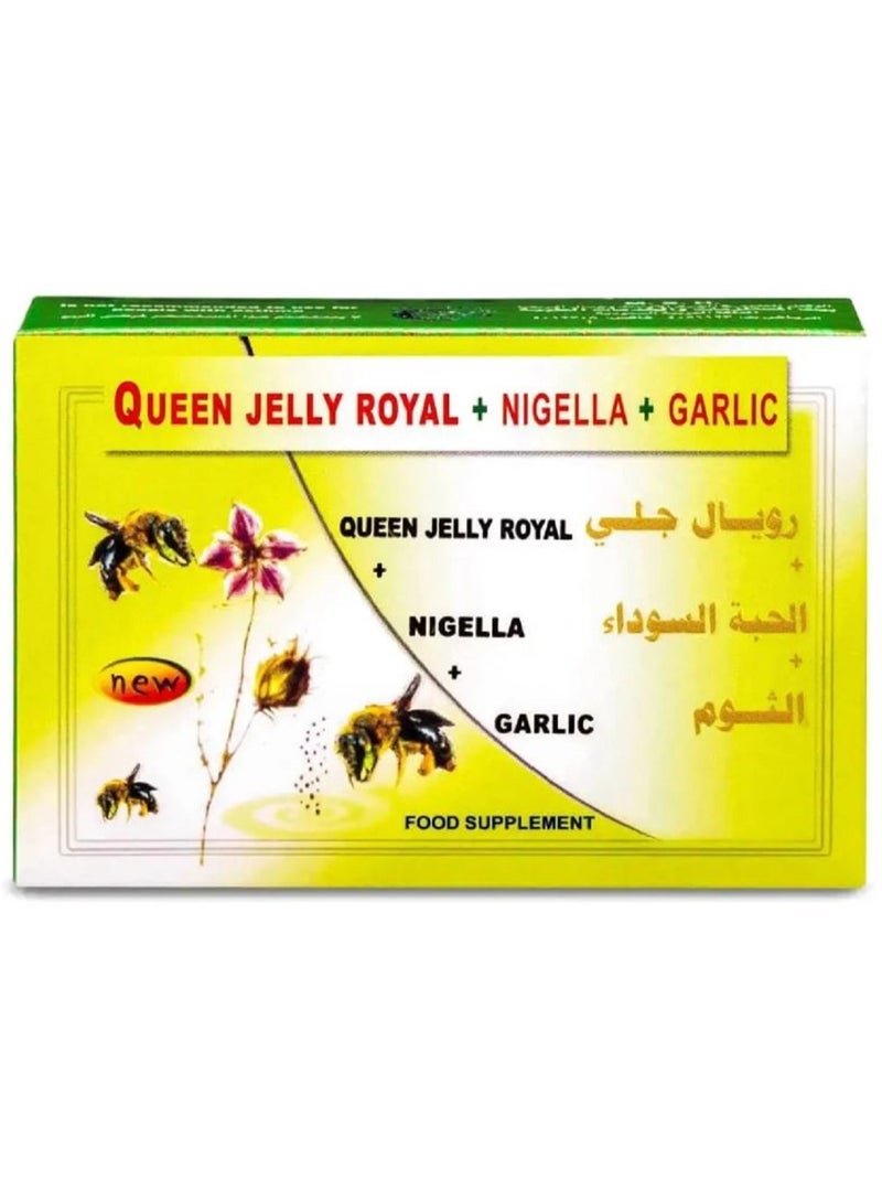 ECKHART Queen Jelly Royal + Garlic + Nigella 30 Capsules - Image 1