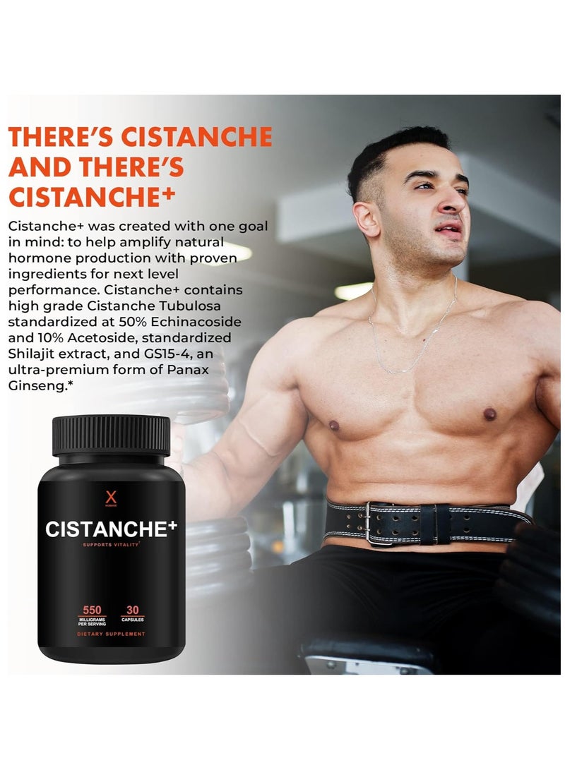 Humanx Cistanche+ 550MG (Cistanche Tubulosa Extract Powder For Men) USA Third Party Tested - Easy to Swallow Capsules - Powerful Supplement to Support Athletic Performance, Strength, and Vitality - Image 4