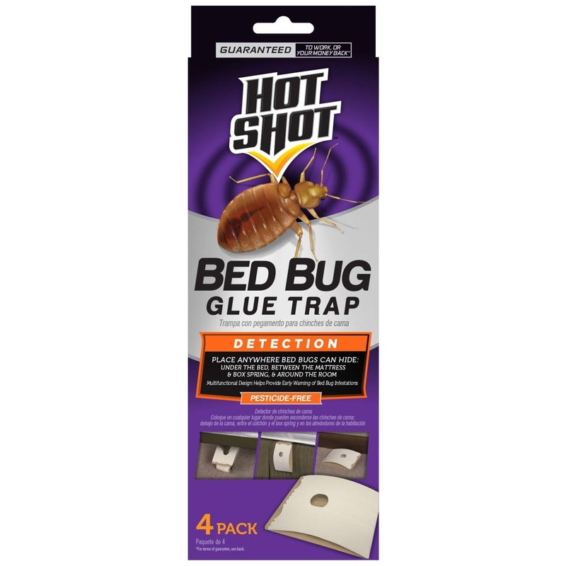Hot Shot Bed Bug Glue Trap 4 ct - Image 1