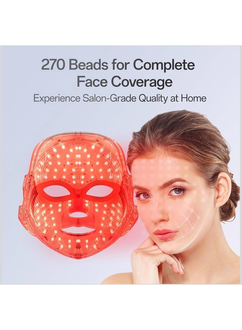 7 Colors LED Facial Beauty Mask with Adjustable Strap & USB Charging - Phototherapy Skin Rejuvenation - Image 2