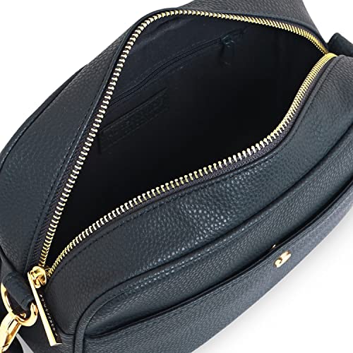 Accessorize حقيبة كاميرا نسائية من أكسيسورايز لندن باللون الأزرق البحري | حقيبة حمل للنساء عصرية | حقيبة عبر الجسم أنيقة للنساء | حقيبة كتف/عبر الجسم للنساء مع حزام قابل للتعديل - Image 4
