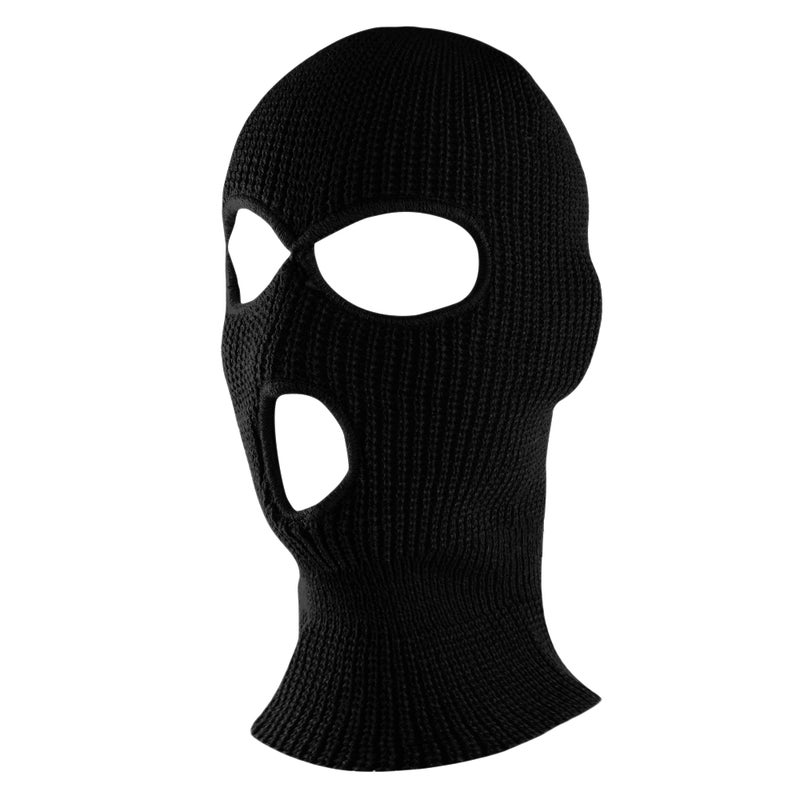Super Z Outlet Knit Sew Acrylic Outdoor Full Face Cover Thermal Ski Mask by Super Z Outlet, Black, One Size Fits Most - Image 2