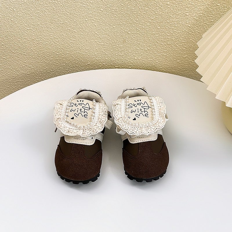 Autumn Girls Korean Style Sneakers Princess Shoes Soft Sole Casual Shoes Puff Shoes Children'S Dexun Shoes - Image 4