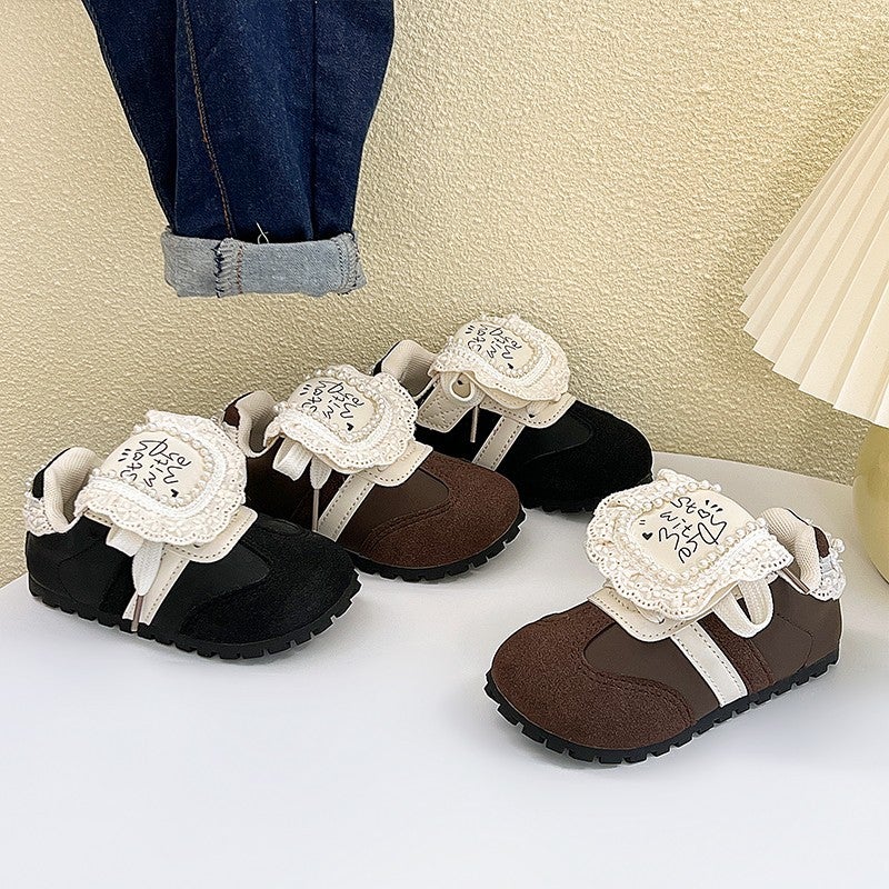 Autumn Girls Korean Style Sneakers Princess Shoes Soft Sole Casual Shoes Puff Shoes Children'S Dexun Shoes - Image 2