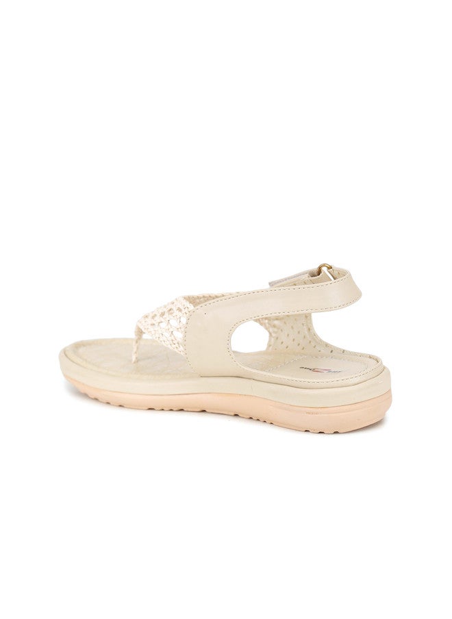 She Zone أحذية شوزون المسطحة ذات حزام T للنساء - Image 3