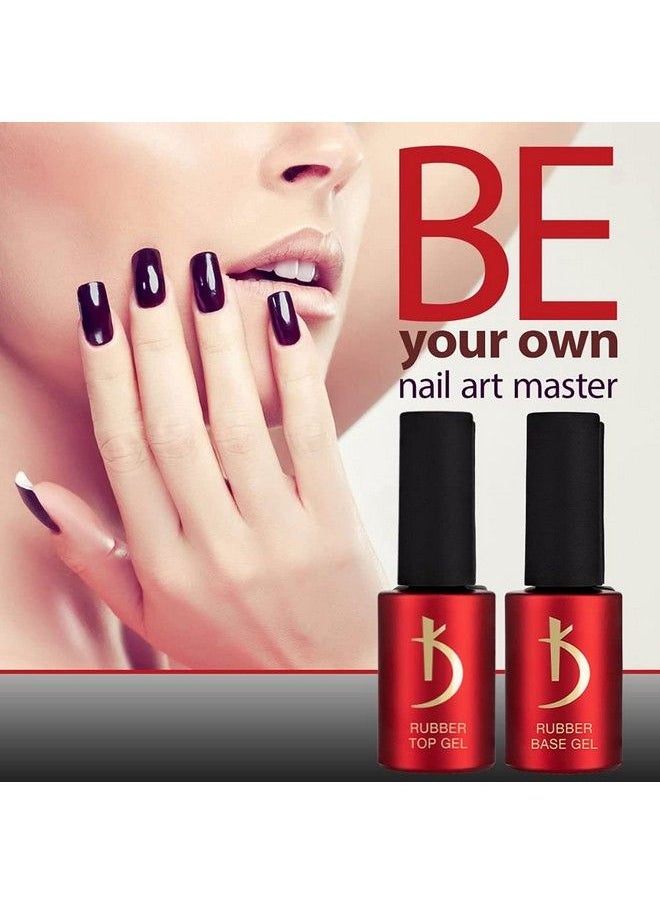 KODI - Professional Rubber Top & Base Gel Set By Kodi 15Ml 0.5 Oz Soak Off Polish Fingernails Coat Kit For Long Lasting Nails Layer Easy To Use Nontoxic & Scentless Cure Under Led Or Uv Lamp - Image 1