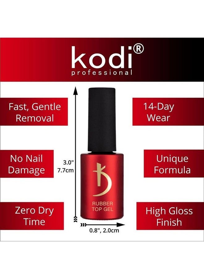 KODI - Professional Rubber Top & Base Gel Set By Kodi 15Ml 0.5 Oz Soak Off Polish Fingernails Coat Kit For Long Lasting Nails Layer Easy To Use Nontoxic & Scentless Cure Under Led Or Uv Lamp - Image 1
