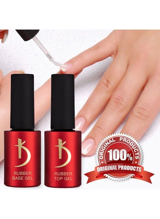 KODI - Professional Rubber Top & Base Gel Set By Kodi 15Ml 0.5 Oz Soak Off Polish Fingernails Coat Kit For Long Lasting Nails Layer Easy To Use Nontoxic & Scentless Cure Under Led Or Uv Lamp - Image 1