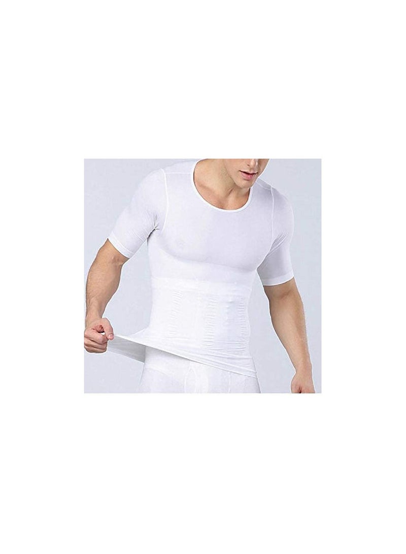 DeloPik Short sleeves tank corset men corset abdomen vest muscle body shaper top (30)  - Image 2