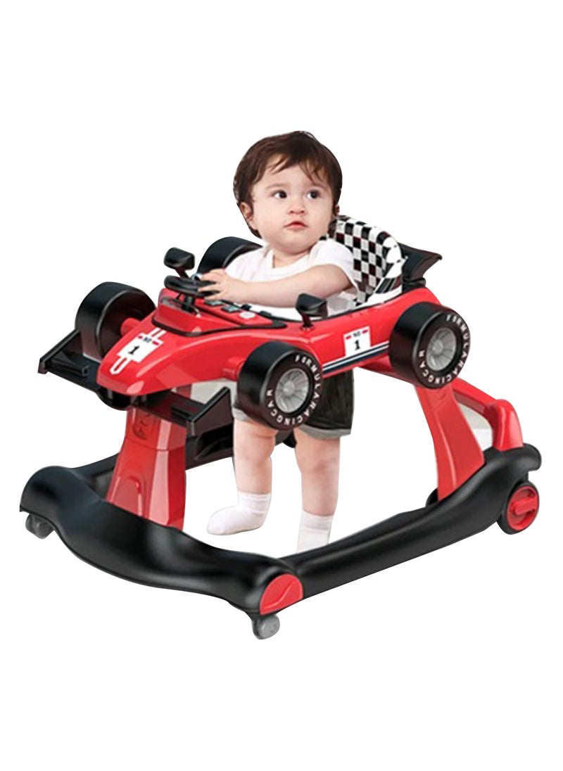 Baby Life Walker With Adjustable Height And Speed, Music, Lights, Steering Wheel, Seat Cushion 4-In-1 