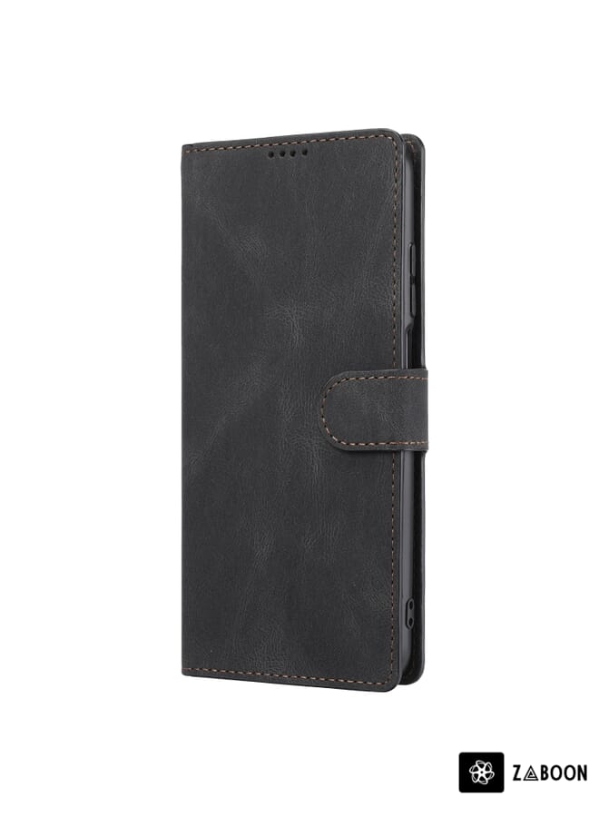 Zaboon Protective Case Cover For Xiaomi Redmi Note 11 / Poco M4 Pro 5G Fantasy Classic Skin-feel Calfskin Texture Magnetic Buckle Horizontal Flip PU Phone Leather Case with Holder & Card Slot & Wallet - Image 2