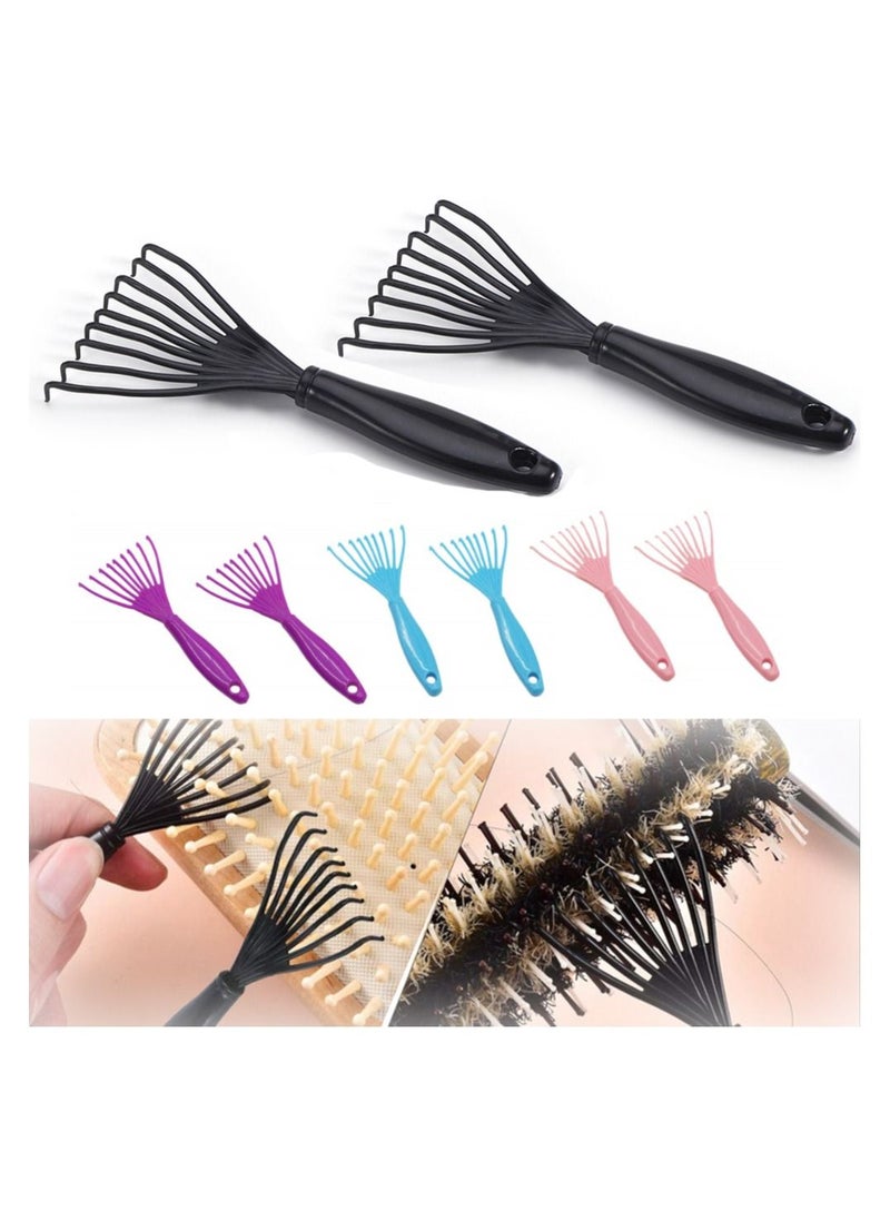 Y&D Comb Cleaning Tool, 8 Piece Hair Brush Cleaner Rake Removal Embedded Tool for Dust Home and Salon Use  - Image 1