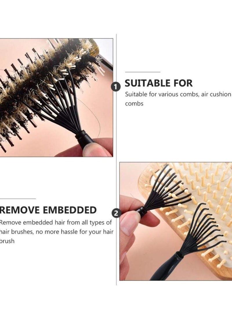 Y&D Comb Cleaning Tool, 8 Piece Hair Brush Cleaner Rake Removal Embedded Tool for Dust Home and Salon Use  - Image 3