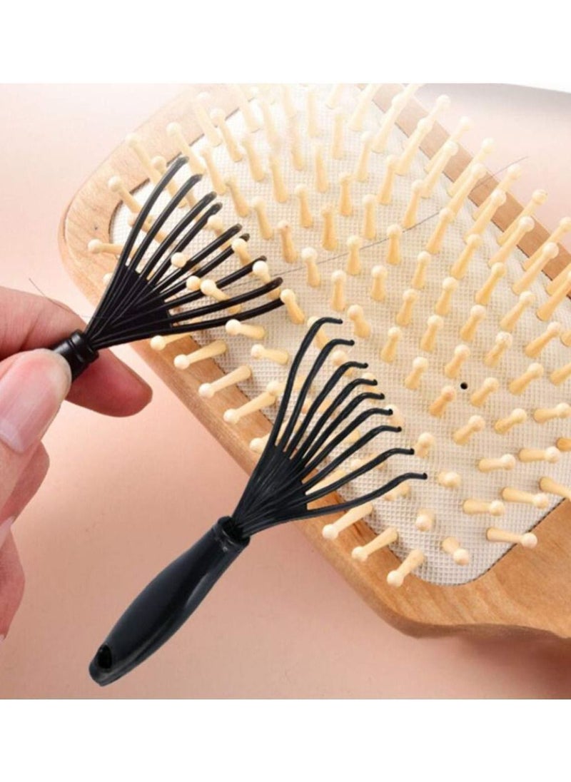 Y&D Comb Cleaning Tool, 8 Piece Hair Brush Cleaner Rake Removal Embedded Tool for Dust Home and Salon Use  - Image 2