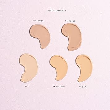 W7 أساس W7 HD خالي من الزيت سائل أساس لمظهر مطفي بدون مسام تغطية متوسطة 30 مل بيج رملي - Image 4