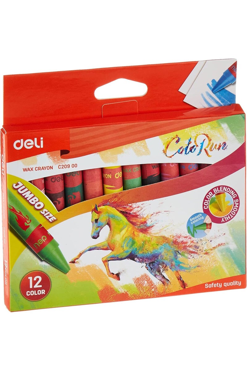 Deli Wax Crayon - 12 Colors (Multicolor) - Image 1