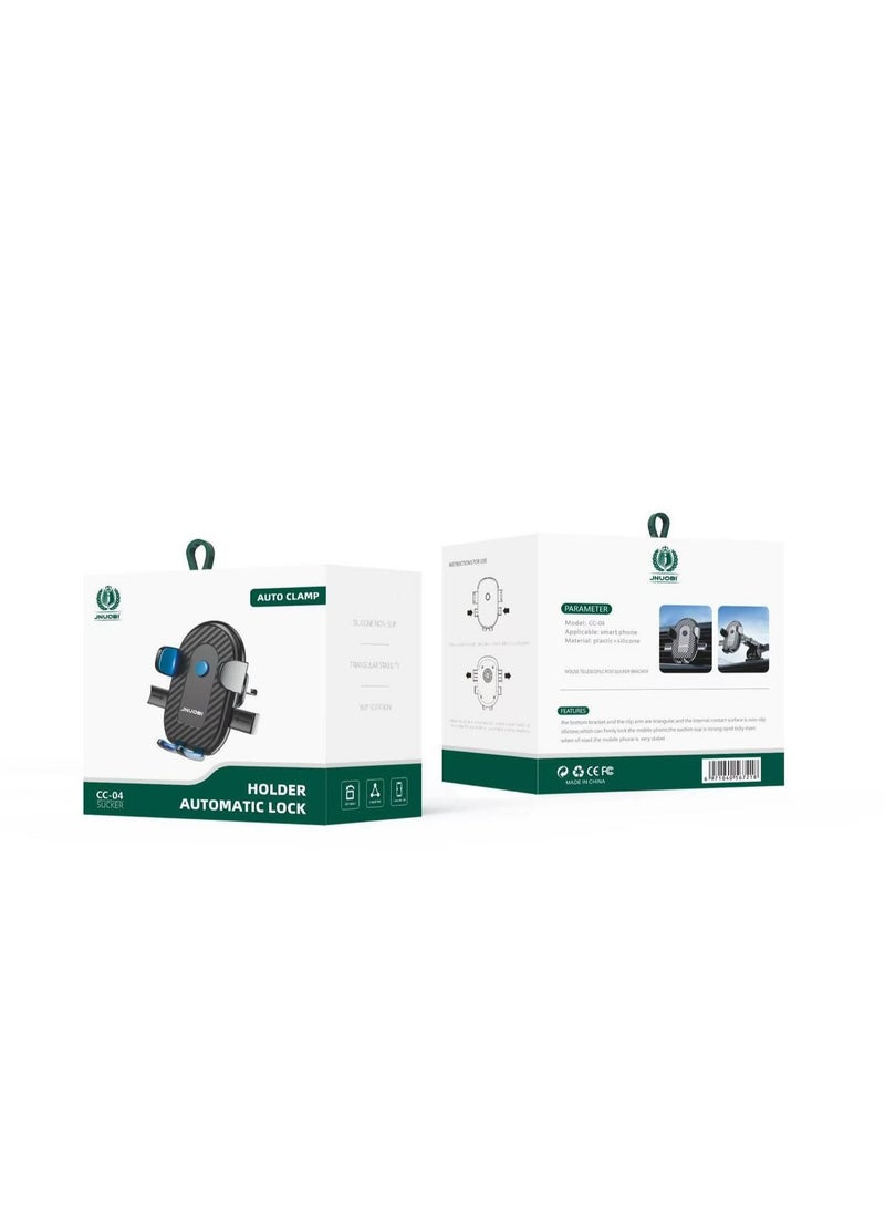 JNUOBI CC 04 Automatic Lock Car Phone Holder 360° Rotation Suction Cup Mount - Image 3