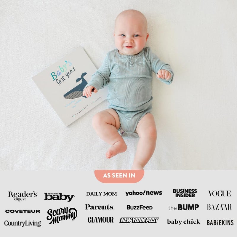 Lucy Darling Baby Memory Book – Little Captain | Nautical-Themed First Year Journal & Photo Album | 5-Year Keepsake for Baby Boy or Girl | Gender-Neutral Milestone Book | Mom Gift - Image 5