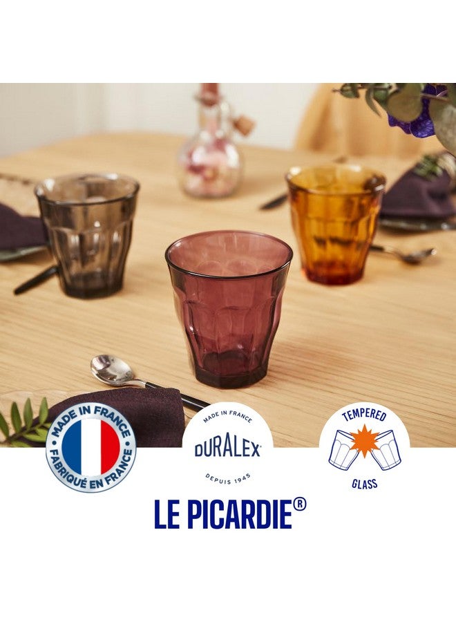 Duralex® France Picardie Plum, 250ml Set of 4, Tempered Glass Tumblers | Durable, 3X Stronger, Dishwasher/Microwave-Safe | Whiskey, Water, Juice Glasses | Ultra-Scratch Resistant - Image 3