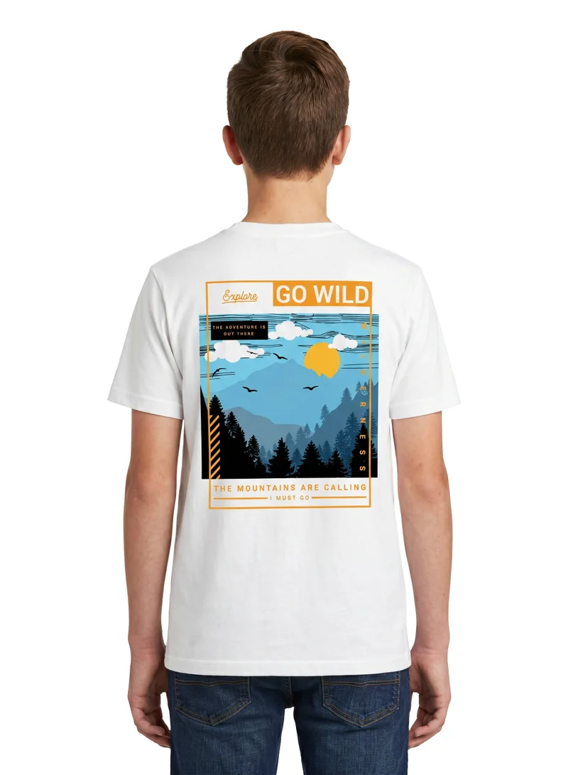 AIKO AIKO Teen Boys “Go Wild Explore” Graphic T-Shirt