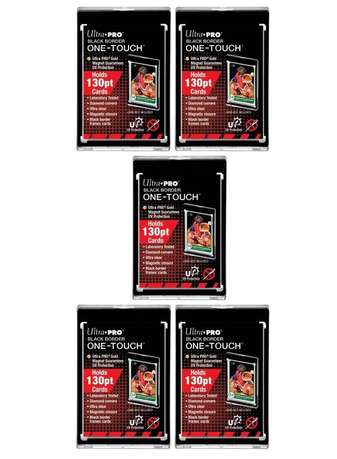 ONETOUCH Ultra Pro Black Border Onetouch Card Holder 130Pt (5 Pack) - Image 3