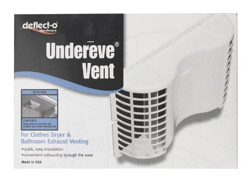 Deflect-O Undereave Vent 2-1/4 " H X 7 " W X 10-1/8 " L, 4-13/16 " White