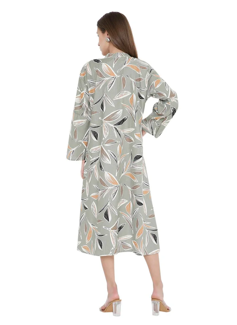 HANA & SARA UNIQUE PRINTED SHORT FARASHA MODEST WEAR ARABIC KAFTAN JALABIYA DRESS