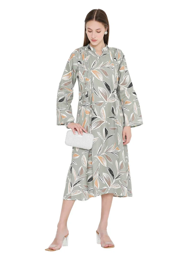 هانا آند سارا UNIQUE PRINTED SHORT FARASHA MODEST WEAR ARABIC KAFTAN JALABIYA DRESS