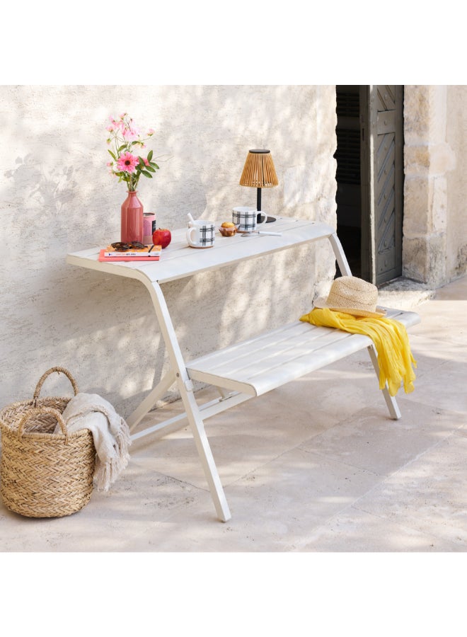 Hesperide Drilia 2-Seater Epoxy-Treated Steel Balcony Bench Clay 85 x 75 x 111 cm 205091A - Image 3